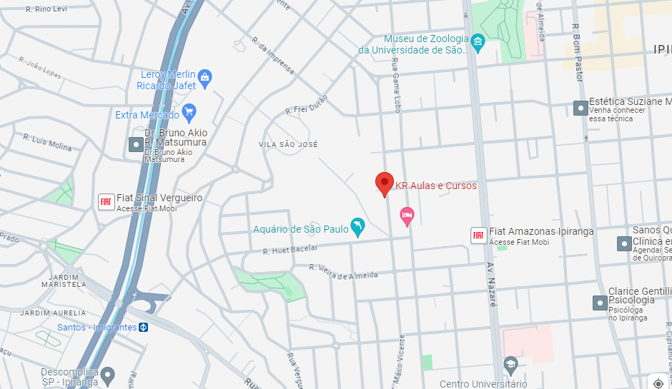 Mapa de Karym Aulas particulares